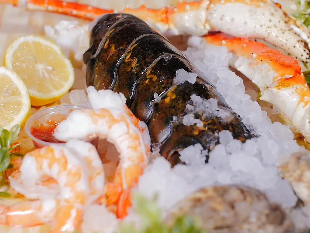 Seafood boil with lobster and shrimp from Caplinger's Fresh Catch Indianapolis